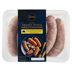 Chicken, Fetta & Parsley Sausages 500g